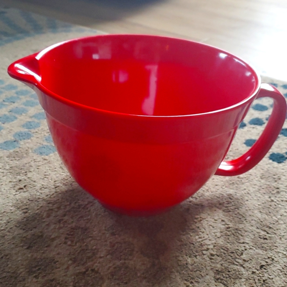 Red snowflake Kitchen mixing bowl